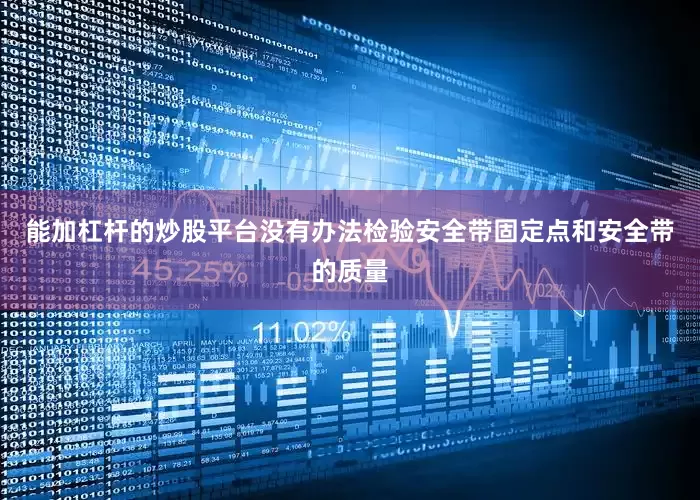 能加杠杆的炒股平台没有办法检验安全带固定点和安全带的质量