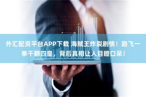 外汇配资平台APP下载 海贼王炸裂剧情！路飞一拳干翻四皇，背后真相让人目瞪口呆！