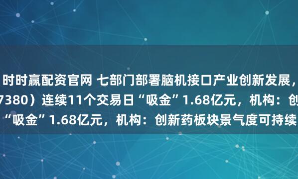 时时赢配资官网 七部门部署脑机接口产业创新发展，创新药ETF天弘（517380）连续11个交易日“吸金”1.68亿元，机构：创新药板块景气度可持续